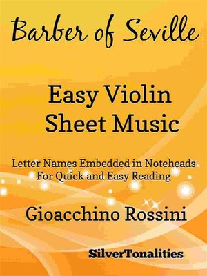 cover image of Barber of Seville Easy Violin Sheet Music